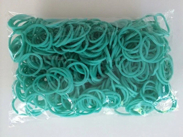 Изображение товара Набор для плетения Rainbow Loom Набор резинок / B0015 (бирюзовый)