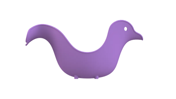 Изображение товара Набор ковшиков для купания KidPlast Птица / PL503605 (зеленый/фиолетовый)