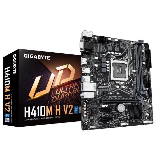 Изображение товара Материнская плата Gigabyte H410M H V2 2.1