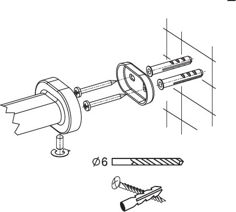 Изображение товара Ершик для унитаза Bisk 08623 (черная матовый)