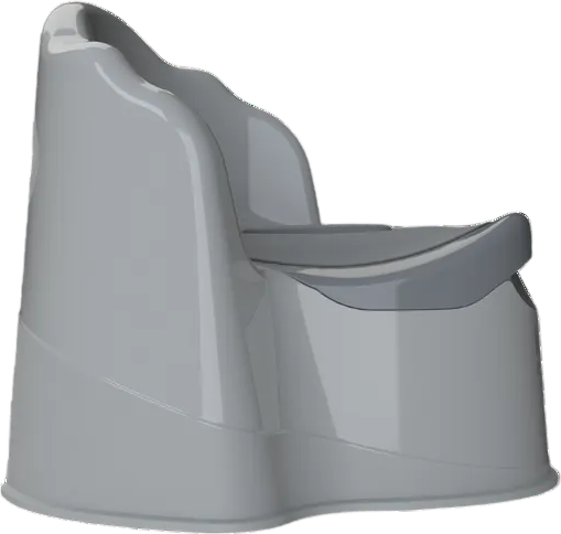 Изображение товара Детский горшок KidPlast Leader / PL075402 (светло-серый/серый)