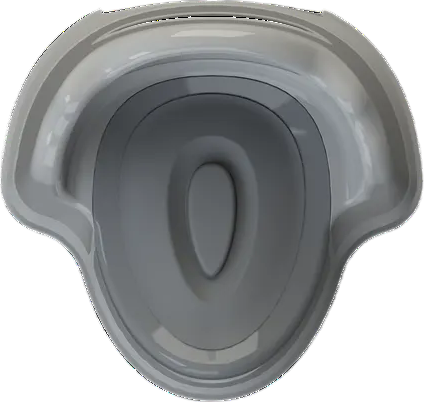 Изображение товара Детский горшок KidPlast Leader / PL075402 (светло-серый/серый)