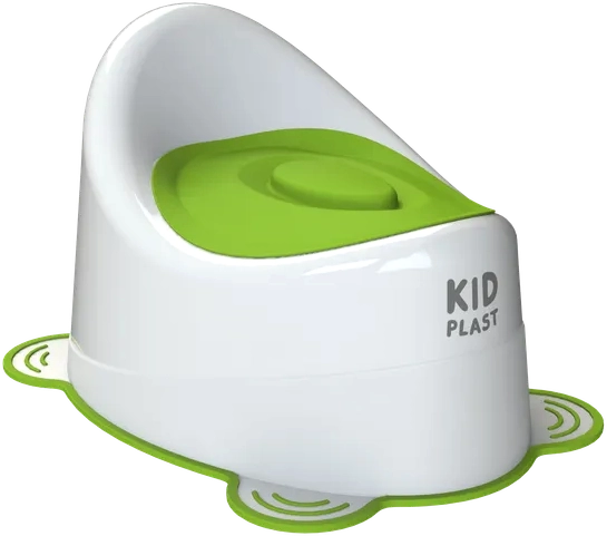Изображение товара Детский горшок KidPlast Uniks / PL045602 (белый/зеленый)