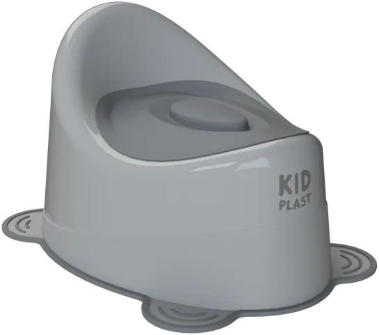 Изображение товара Детский горшок KidPlast Uniks / PL045402 (светло-серый/серый)