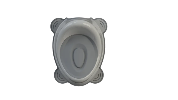 Изображение товара Детский горшок KidPlast Uniks / PL045402 (светло-серый/серый)