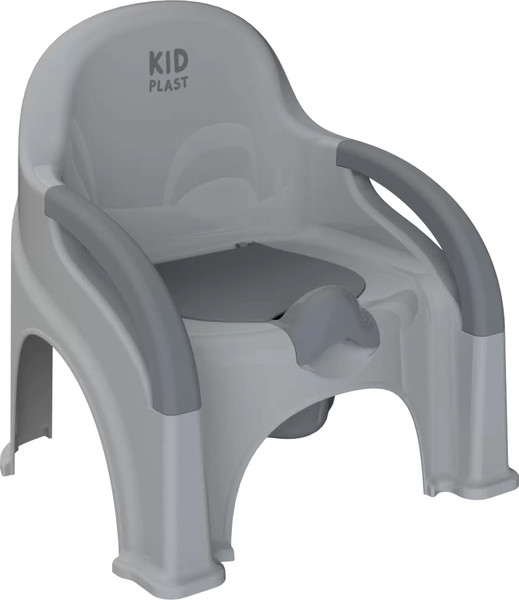 Изображение товара Детский горшок KidPlast Primo / PL116202 (светло-серый/серый)