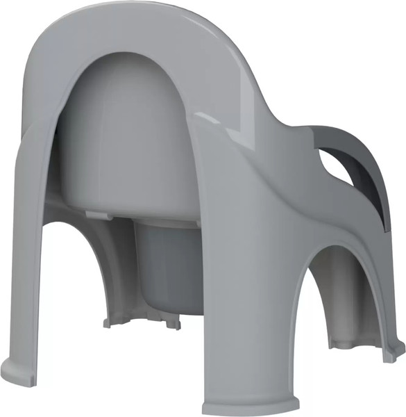 Изображение товара Детский горшок KidPlast Primo / PL116202 (светло-серый/серый)