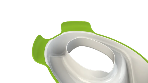 Изображение товара Детская накладка на унитаз KidPlast Flippi / PL124300 (белый/зеленый)