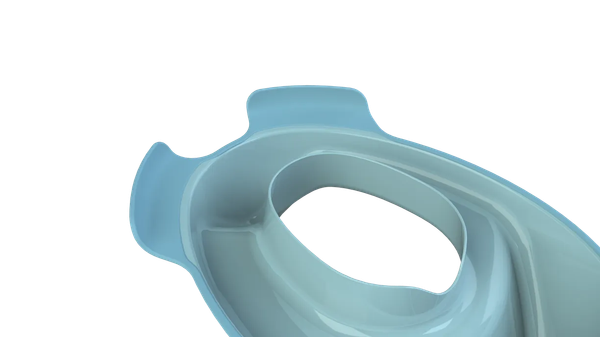 Изображение товара Детская накладка на унитаз KidPlast Flippi / PL124400 (голубой/темно-голубой)