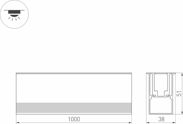 Изображение товара Светильник уличный Arlight ART-LUMILINE-3351-1000-24W Warm3000 SL / 027994(2)