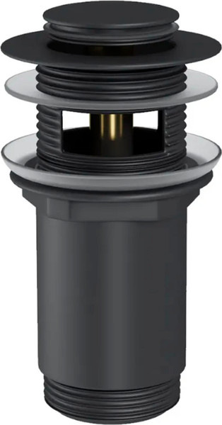 Изображение товара Умывальник со смесителем Lauter 21518-1 + Reef 21CK8678BS с донным клапаном 21190B (черный матовый)
