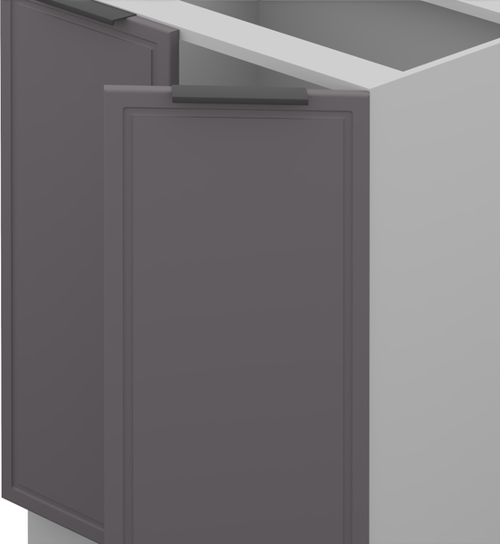 Изображение товара Шкаф-стол кухонный Arvento Корнелия Флок-плюс НШ60р без столешницы (графит софт)