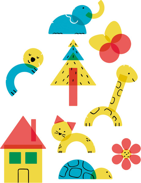 Изображение товара Набор для творчества Hape Трафареты Юный Пикассо / E2011_HP