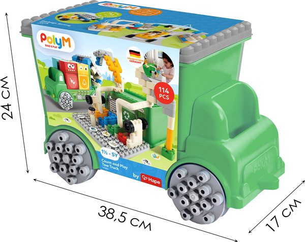 Изображение товара Конструктор PolyM Креатив. Грузовик для сортировки мусора / 761820_HP