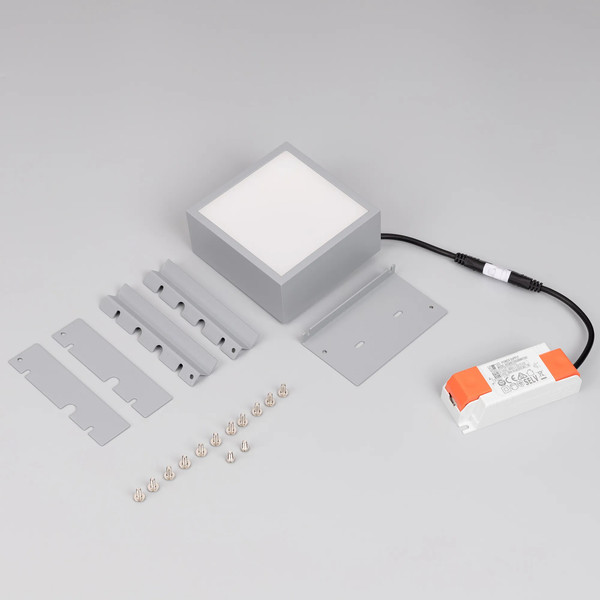 Изображение товара Точечный светильник Arlight DL-GRIGLIATO-S90x90-12W Day4000 GR 90deg / 047678