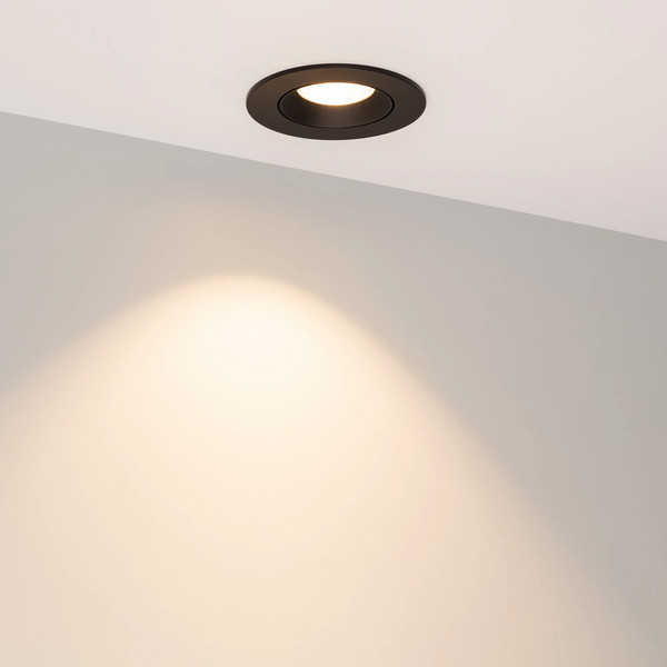 Изображение товара Точечный светильник Arlight MS-ATOLL-BUILT-TURN-R94-10W Warm3000 BK 36deg / 044618