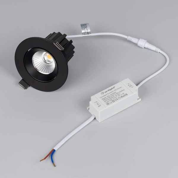 Изображение товара Точечный светильник Arlight MS-ATOLL-BUILT-TURN-R94-10W Warm3000 BK 36deg / 044618