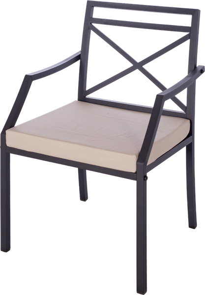 Изображение товара Кресло садовое Удачная мебель Суаре с подушкой 50x50x100 / E03.K.102 (графит)