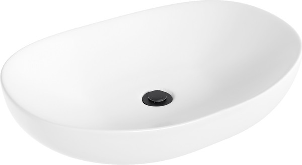 Изображение товара Умывальник со смесителем Lauter 21502 + Moon 21СК8691BS + сифон 21635B + дон.клапан 21190B (черный матовый)