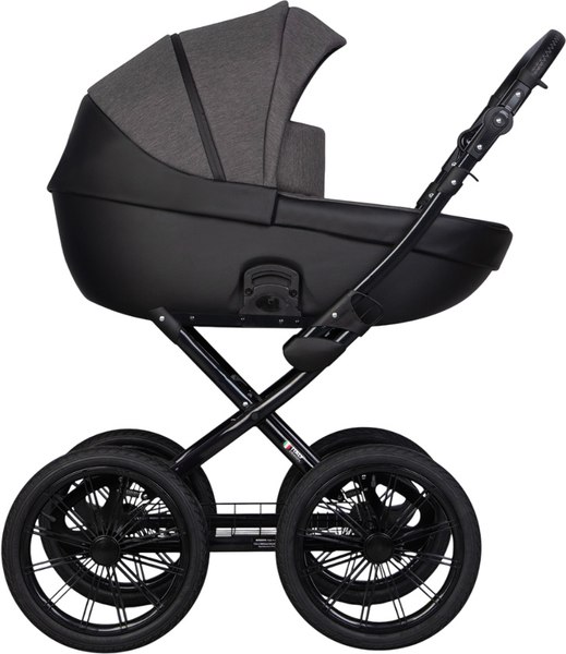 Изображение товара Детская универсальная коляска Riko Basic Pacco Prestige 2 в 1 (04/темно-серый/черный)
