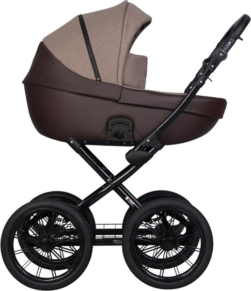 Изображение товара Детская универсальная коляска Riko Basic Pacco Prestige 2 в 1 (07/кофейный/темно-коричневый)