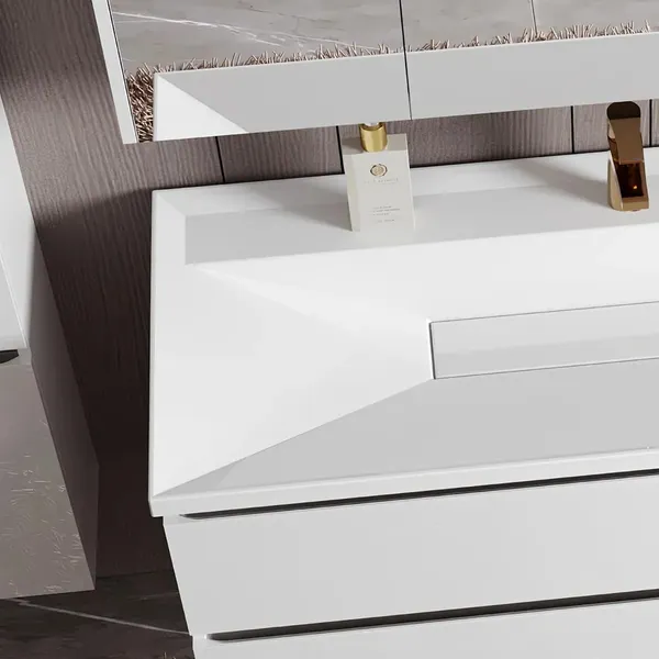 Изображение товара Умывальник Belux Фаворит Ф 1200 (18, белый матовый/Solid Surface)