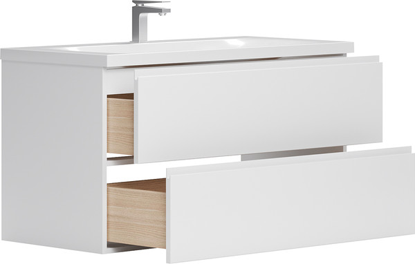 Изображение товара Тумба под умывальник Belux Минск НП 100-02 (1, белый глянцевый)