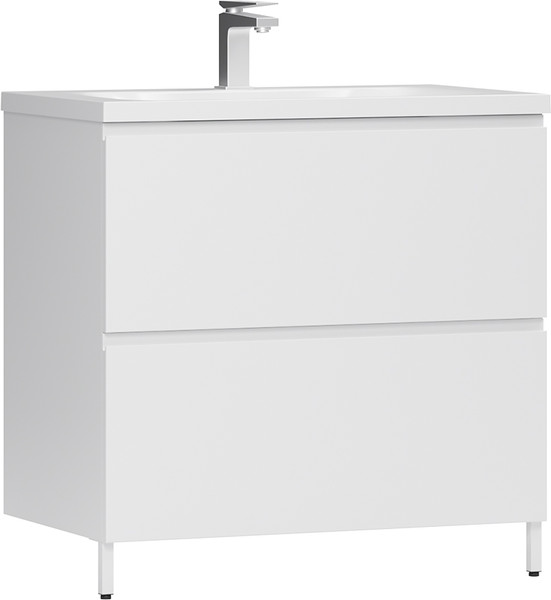 Изображение товара Тумба под умывальник Belux Минск Н 90-02 (1, белый глянцевый)