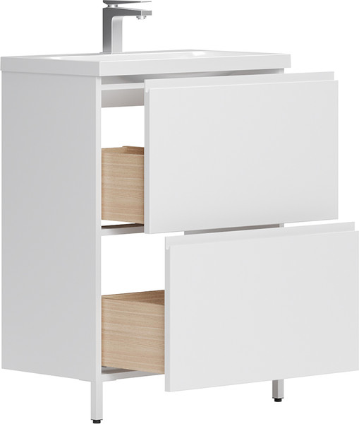 Изображение товара Тумба под умывальник Belux Минск Н 70-02 (1, белый глянцевый)