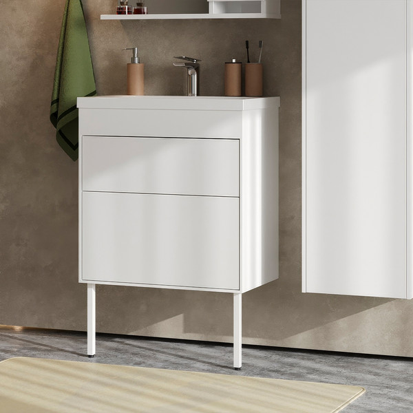 Изображение товара Тумба под умывальник Belux Порто Н 70-02 (1, белый глянцевый)