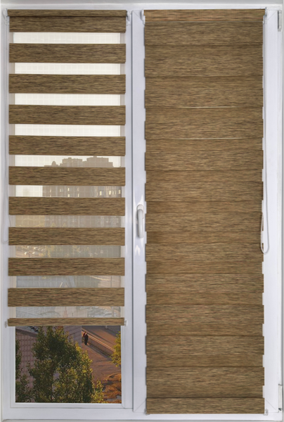 Изображение товара Рулонная штора АС МАРТ Вудэн 85x160 (хаки)