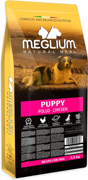 Изображение товара Сухой корм для собак Meglium Dog Puppy Chicken / MS1702 (2.5кг)