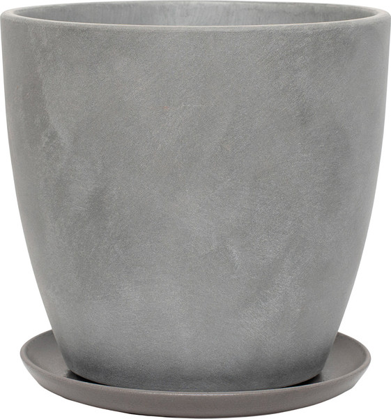 Изображение товара Вазон Композит Замша №8 / КЗ-Б8-305-22 (22л, серый бутон)