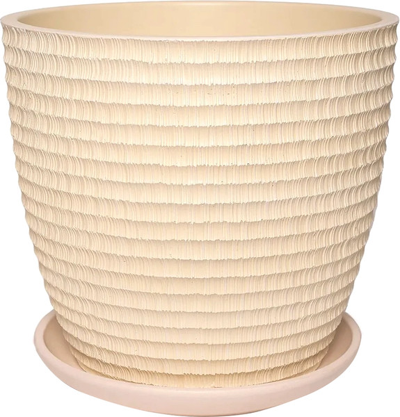 Изображение товара Вазон Композит Плиссе №8 / КБ-Б8-297-32 (22л, шампань бутон)