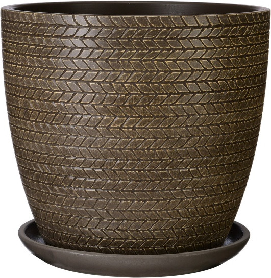 Изображение товара Вазон Композит Сизаль №8 / КЗ-Б8-293-06 (22л, коричневый бутон)