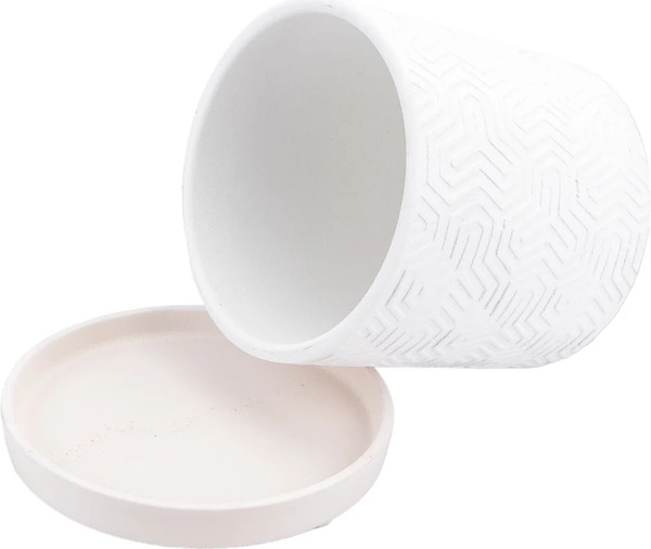 Изображение товара Вазон Композит Тринити Цилиндр №2 / КБ-Ц2-249-03 (1.82л, белый)