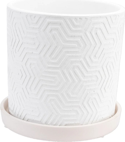 Изображение товара Вазон Композит Тринити Цилиндр №2 / КБ-Ц2-249-03 (1.82л, белый)