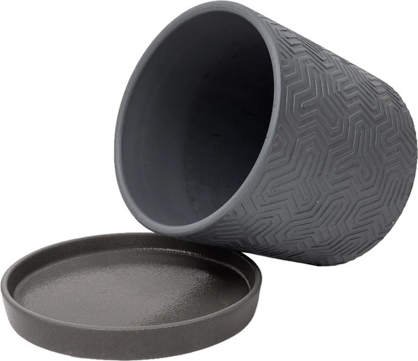 Изображение товара Вазон Композит Тринити Цилиндр №2 / КБ-Ц2-249-22 (1.82л, серый)