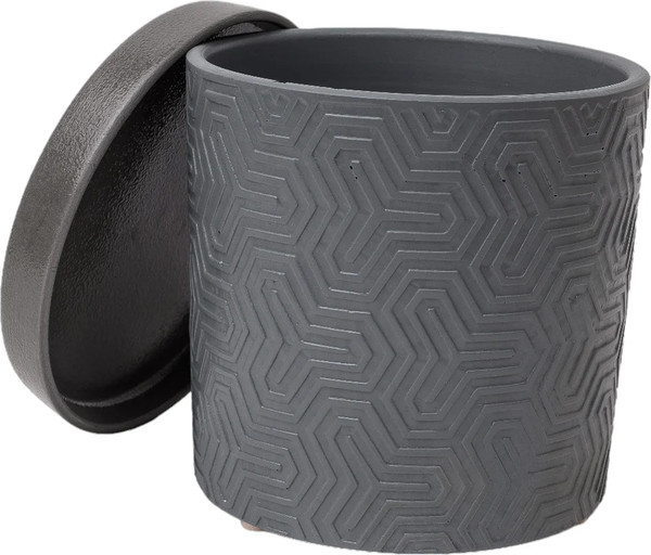 Изображение товара Вазон Композит Тринити Цилиндр №2 / КБ-Ц2-249-22 (1.82л, серый)