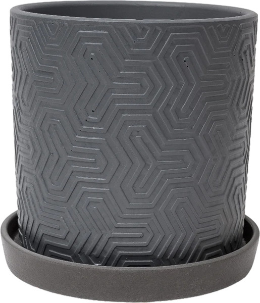 Изображение товара Вазон Композит Тринити Цилиндр №2 / КБ-Ц2-249-22 (1.82л, серый)