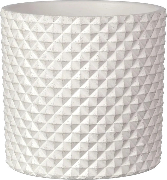 Изображение товара Кашпо Композит Грань Цилиндр №2 / КБ-Ц2-217-03 (1.82л, белый)