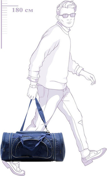 Изображение товара Сумка дорожная PRIDE А114 (синий)