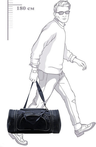 Изображение товара Сумка дорожная PRIDE А114 (черный)