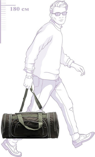 Изображение товара Сумка дорожная PRIDE А114 (хаки)