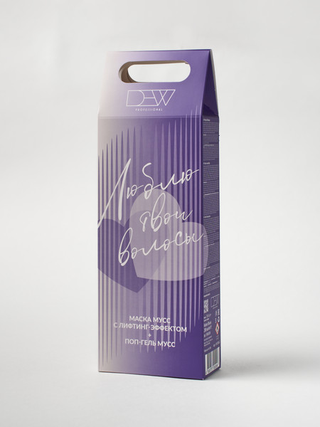 Изображение товара Набор косметики для волос Dew Professional Маска-мусс с лифтинг эффектом 15 в 1 + Поп-гель мусс 15 в 1 (200мл+200мл)