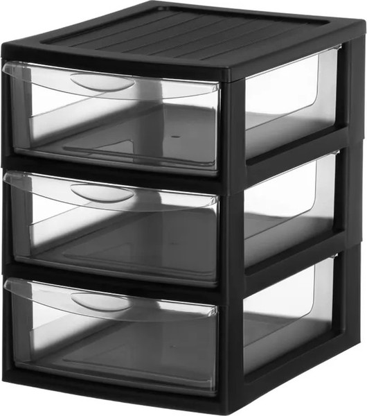 Изображение товара Органайзер для хранения El Casa 596 / 640535 (черный/прозрачный)