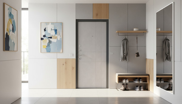 Изображение товара Входная дверь Промет Титан 86x205 (правая, антеро/бетон снежный)