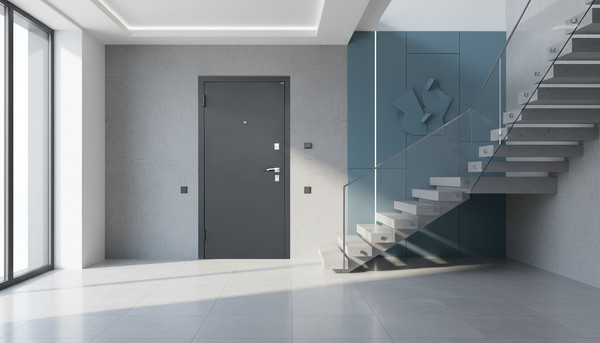 Изображение товара Входная дверь Промет Титан 86x205 (правая, антеро/бетон снежный)