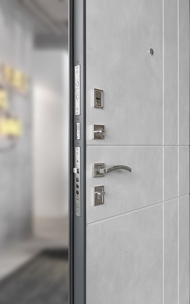 Изображение товара Входная дверь Промет Титан 96x205 (левая, антеро/бетон снежный)