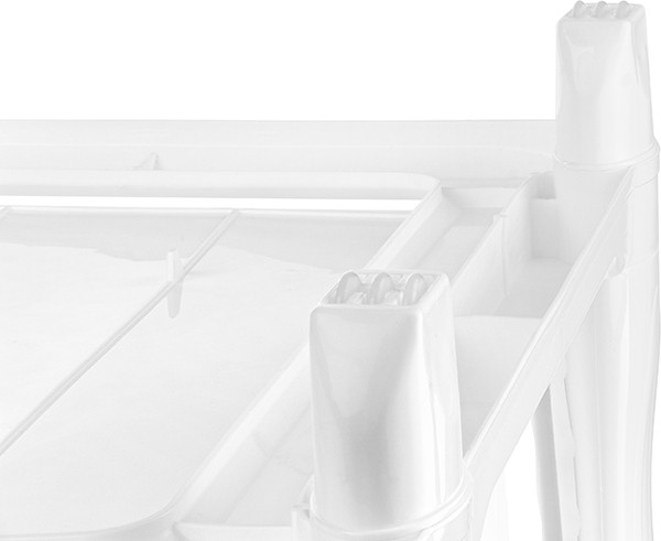 Изображение товара Комод пластиковый El Casa Париж 4-х секционный / 640043 (белый)